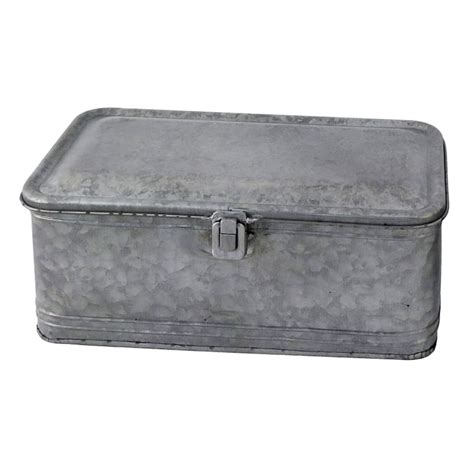 galvanized metal box with lid 4 x8|galvanized metal box 13x7.